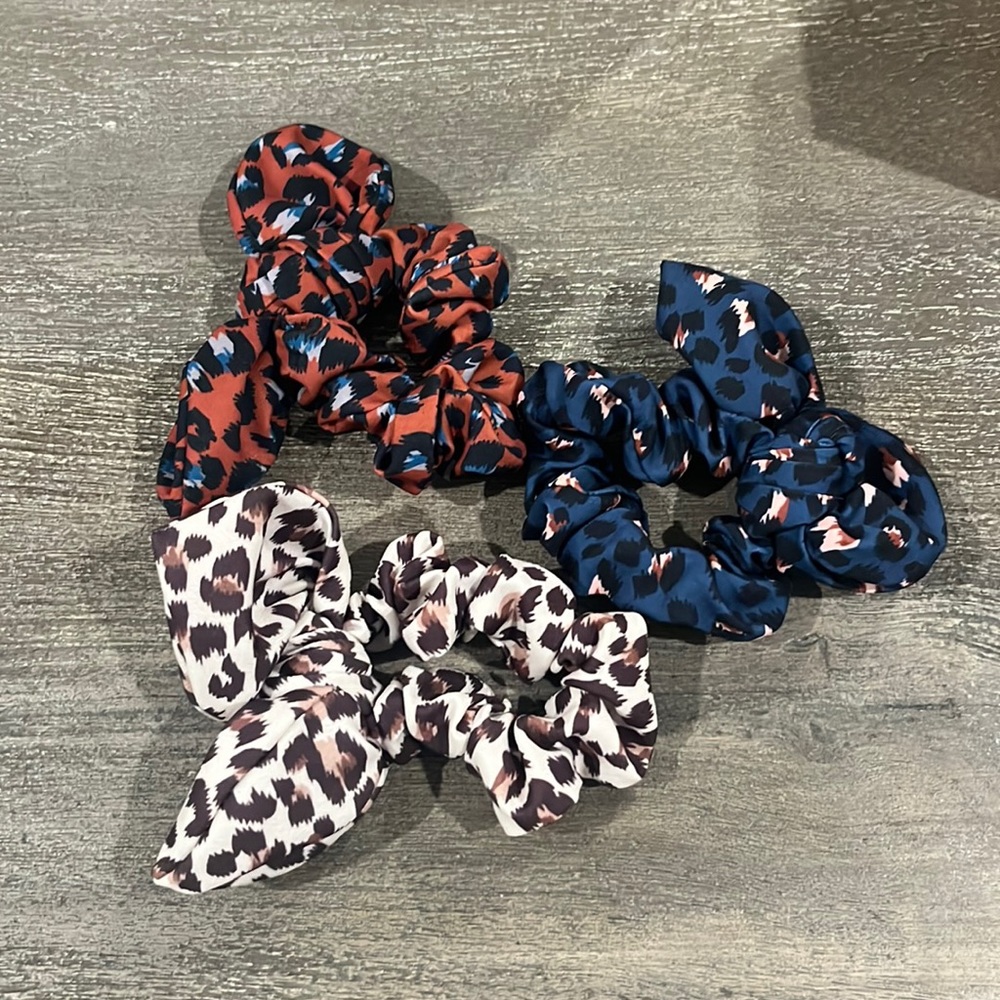 Anthropologie Animal Print Scrunchies